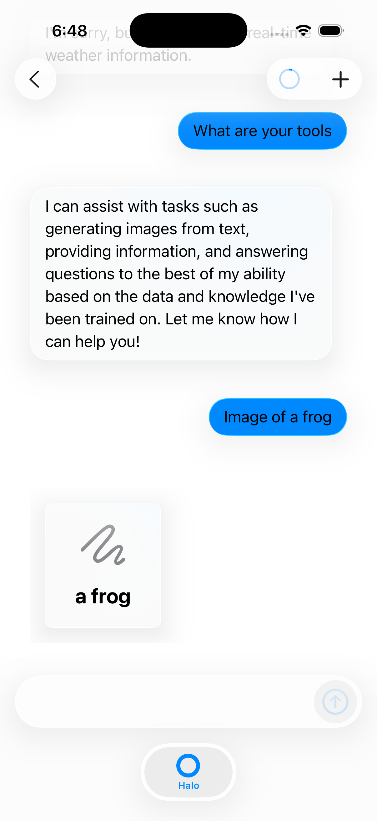 Halō knowledge base screenshot